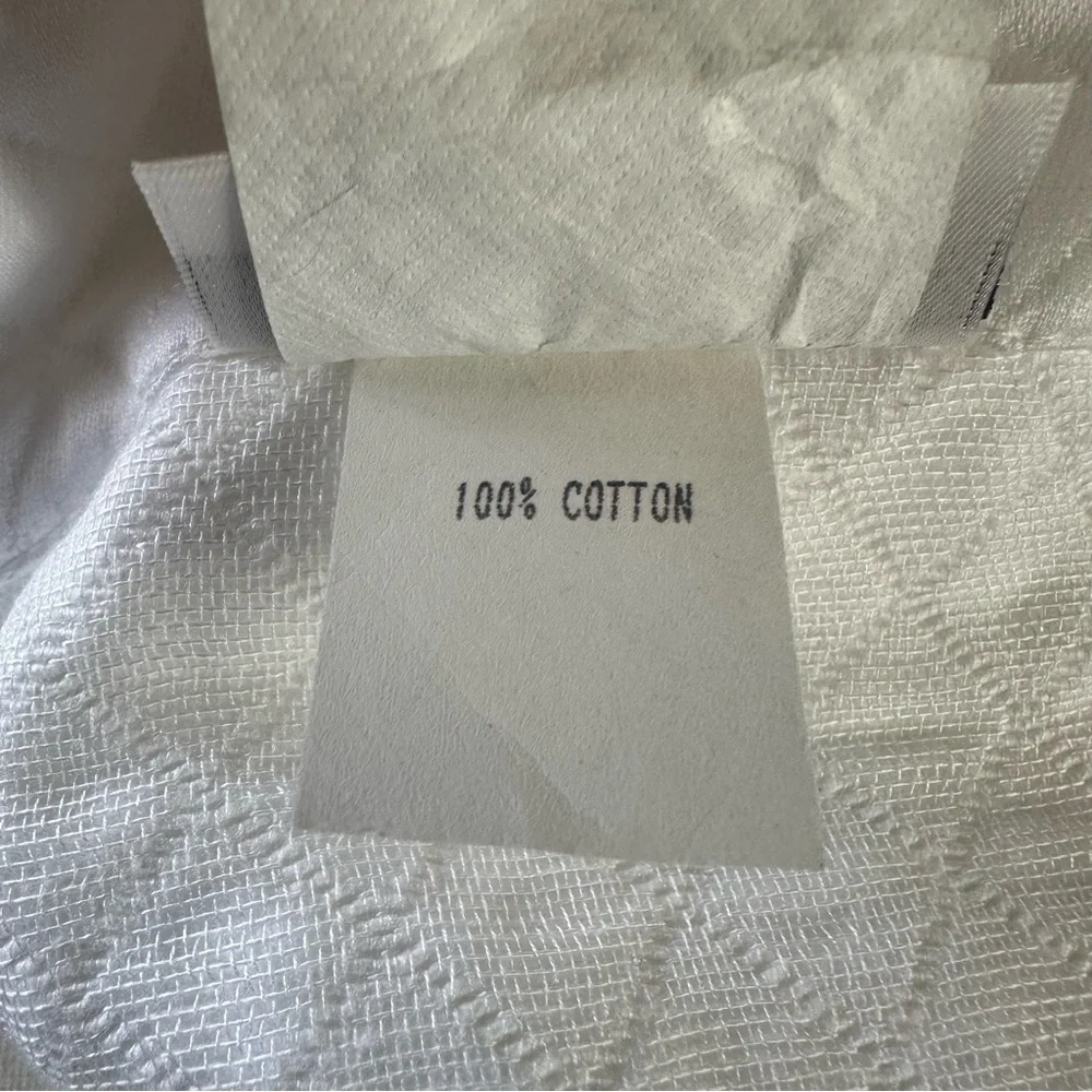 NEW Legacy Home Twin 100% Cotton Quilt Coverlet White Made In USA